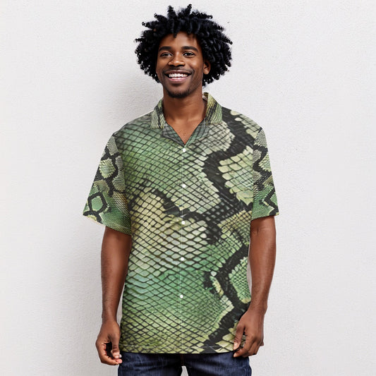 Python Skin Hawaiian Shirt – Bold Snake Print Jungle Style